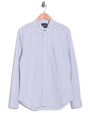 Bonobos Earhart Tattersall Slim Fit Button Front Shirt - Blue