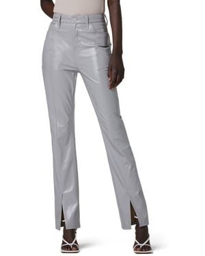 Hudson Jeans Harlow Ultrahigh Waist Split Hem Bootcut Jeans - Gray