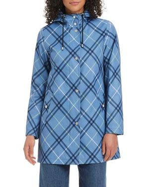 Kate Spade Hooded A-Line Jacket - Blue