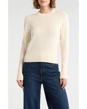 DL1961 Lunne Cotton & Cashmere Sweater - Natural