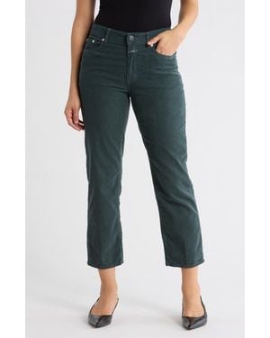 Closed Milo Wide Leg Flare Corduroy Pants - Blue
