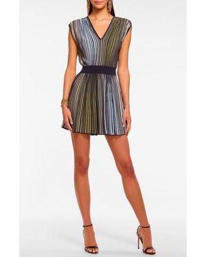 Ramy Brook Marisol Colorblock Fit & Flare Minidress - Black