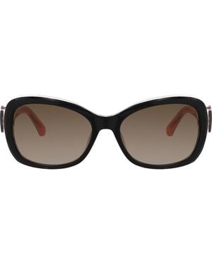 Kate Spade Elowen 55Mm Gradient Rectangular Sunglasses - Brown