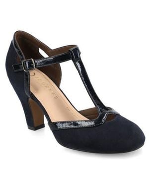 Journee Collection Journee Olina T-Strap Pump - Black