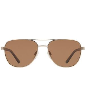 Cole Haan 55Mm Aviator Sunglasses - Metallic
