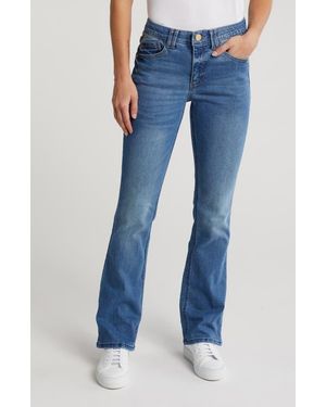 Democracy Embroidered Itty Bitty Bootcut Jeans - Blue