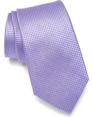 Duchamp Textured Silk Tie - Purple