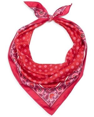 BCBGeneration Block Print Triangular Scarf - Pink
