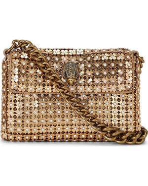 Kurt Geiger Mini Crystal Flower Party Crossbody Bag - Metallic