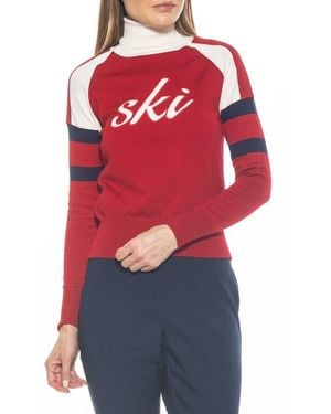 Alexia Admor Jenni Ski Turtleneck Sweater - Red