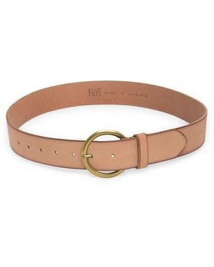 Frye Flat Leather Belt - Brown