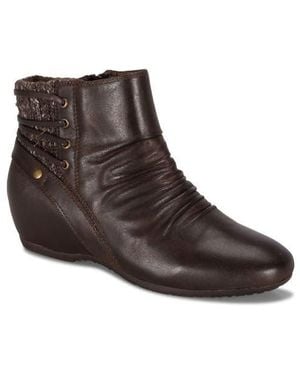 BareTraps Peanut Wedge Ankle Bootie - Brown