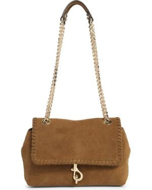 Rebecca Minkoff Edie Whipstitch Leather Crossbody - Brown