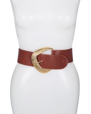 Raina Outlaw Leather Belt - White