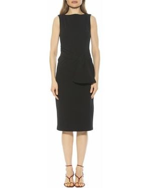 Alexia Admor Tie Detail Sleeveless Sheath Dress - Black