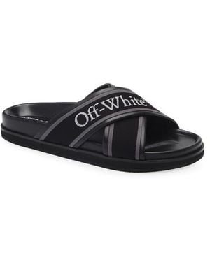 Off-White c/o Virgil Abloh Cloud Crisscross Slide Sandal - Black