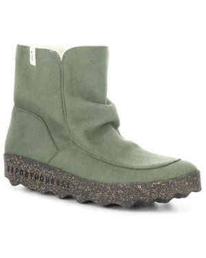 ASPORTUGUESAS Cuff Faux Shearling Bootie - Green