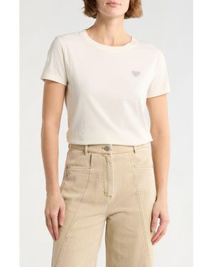 BOSS Crystal Cotton T-Shirt - Natural