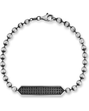 YIELD OF MEN Crystal Bar Bracelet - Black
