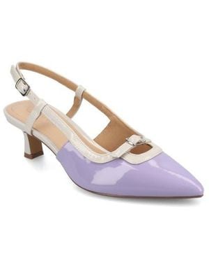Journee Collection Padma Slingback Kitten Heel Pump - Multicolor