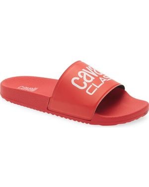Roberto Cavalli Pool Slide Sandal - Red