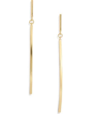 Karine Sultan Double Bar Drop Earrings - White