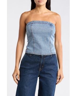 Vigoss Denim Tube Top - Blue