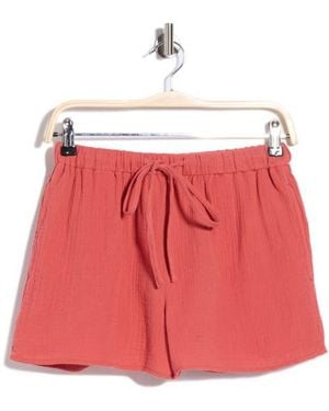 Bella Dahl Easy Cotton Gauze Shorts - Red