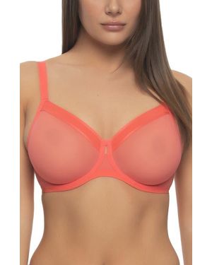 Felina Ethereal Unlined Underwire Bra - Red