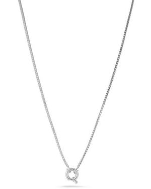 Sphera Milano Cubic Zirconia Half Tennis Necklace - Blue