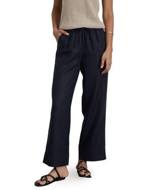 Alex Mill Riley Linen Wide Leg Pants - Blue