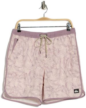 Quiksilver Tackle Volley Swim Shorts - Pink