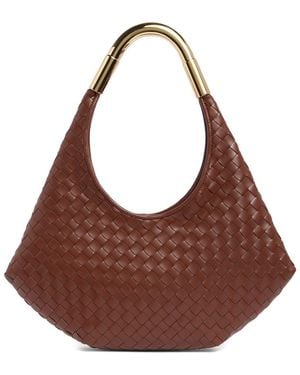 JW PEI Olivia Woven Hobo Bag - Brown