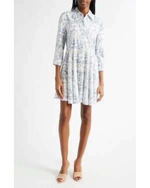 L'Agence Meadow Short Shirtdress - White