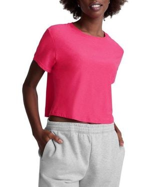 Beyond Yoga Featherweight Supreme Crop T-Shirt - Red