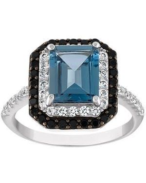 FZN Sterling London Topaz And Spinel Ring - Blue