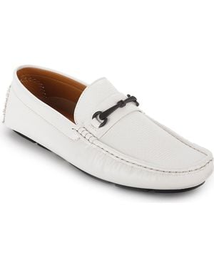 Aston Marc Driving Loafer - White