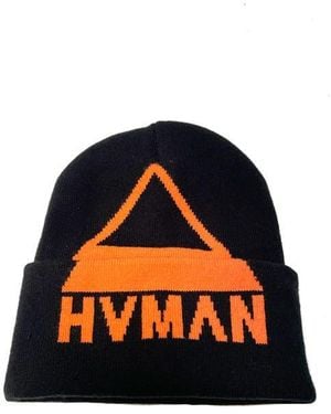 HVMAN Triangle Logo Knit Beanie - Blue