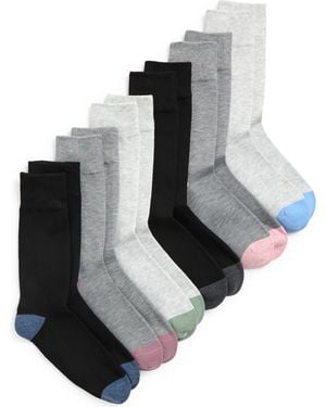 Ted Baker Assorted 6-Pack Crew Socks - Gray