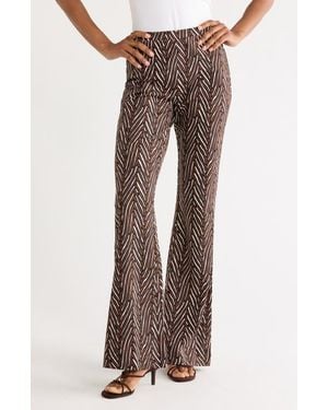 Diane von Furstenberg Brooklyn Wide Leg Pants - Brown