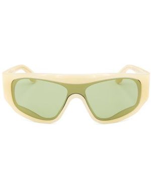 Retrosuperfuture 58Mm Wrap Sunglasses - Yellow