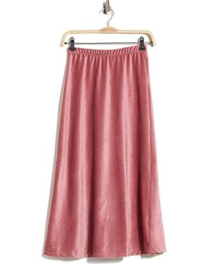 Go Couture Tie Dye Slit Maxi Skirt - Pink