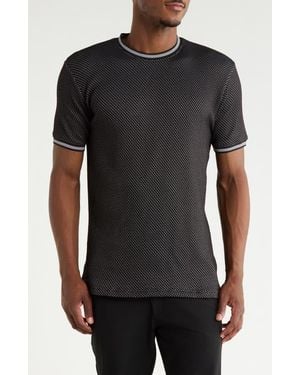 Cactus Man Textured Knit T-Shirt - Black