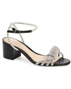 SCHUTZ SHOES Jewell Ankle Strap Sandal - White
