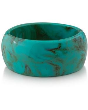 Jardin Resin Hinge Cuff Bracelet - Green