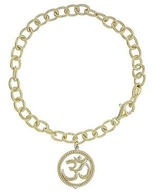 Judith Ripka Om Charm Bracelet - Metallic