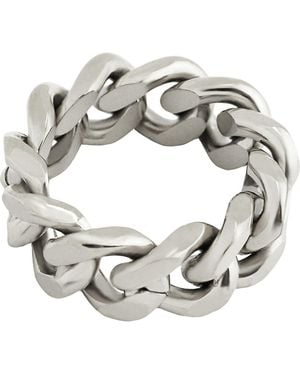 Rebel Chain Band Ring - Metallic