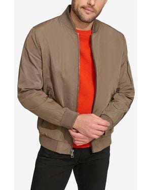 Calvin Klein Bomber Flight Jacket - Natural