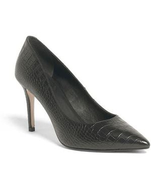 Anthony Veer Edith Leather Stiletto Pumps - Black