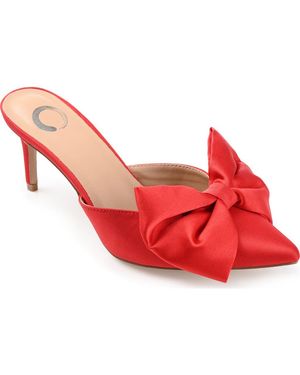 Journee Collection Tiarra Mule Pump - Red